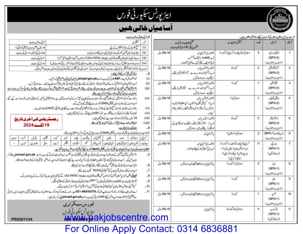 Join Asf Jobs 2024 Online Apply