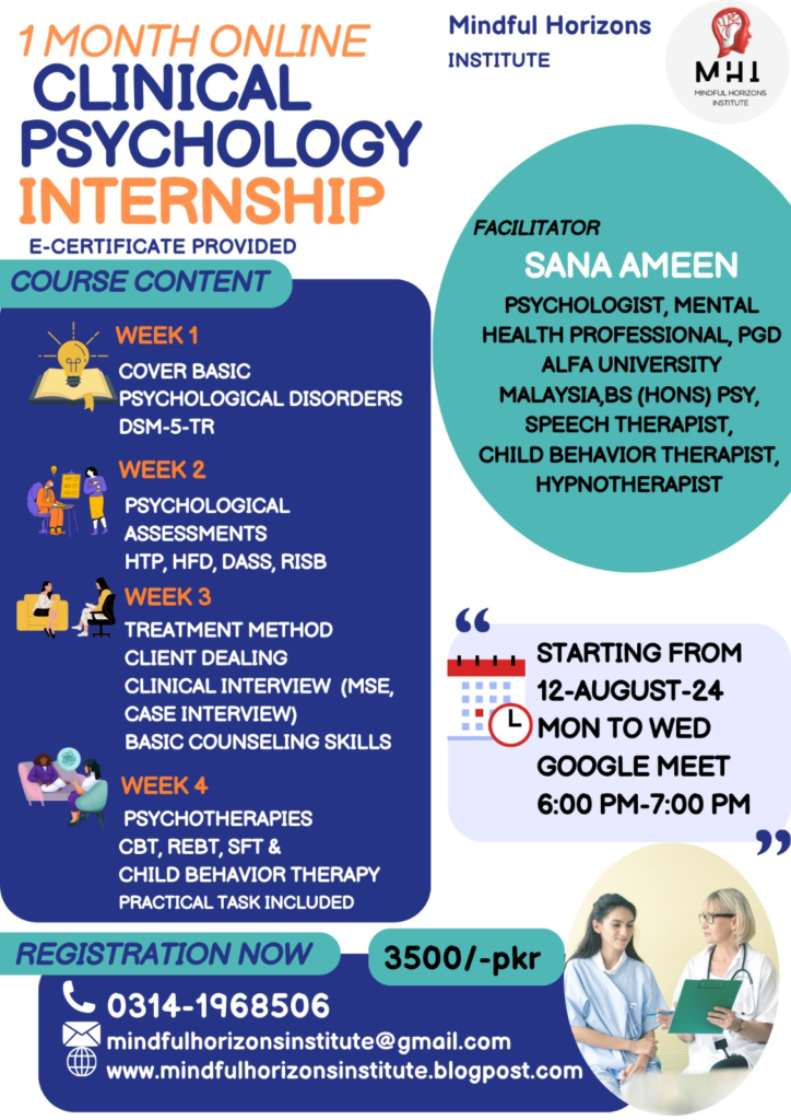 Clinical Psychology Online Internship