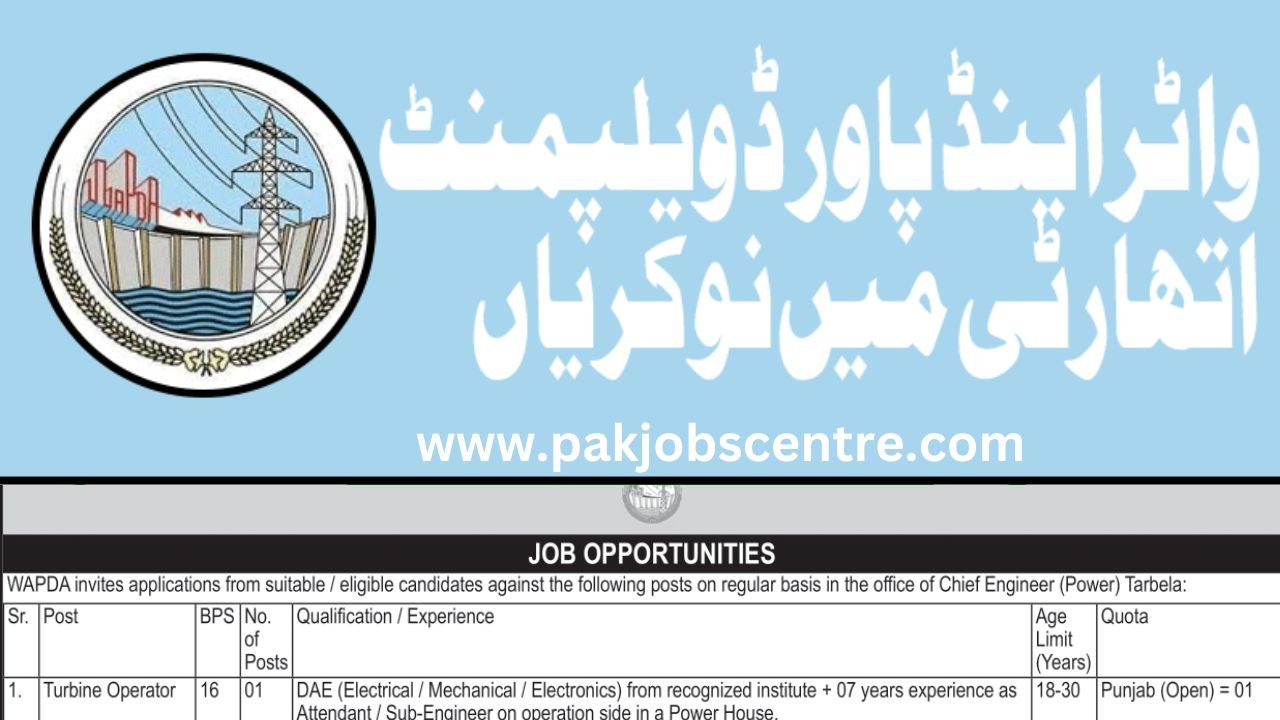 Water & Wapda Development Authority Jobs Online Apply