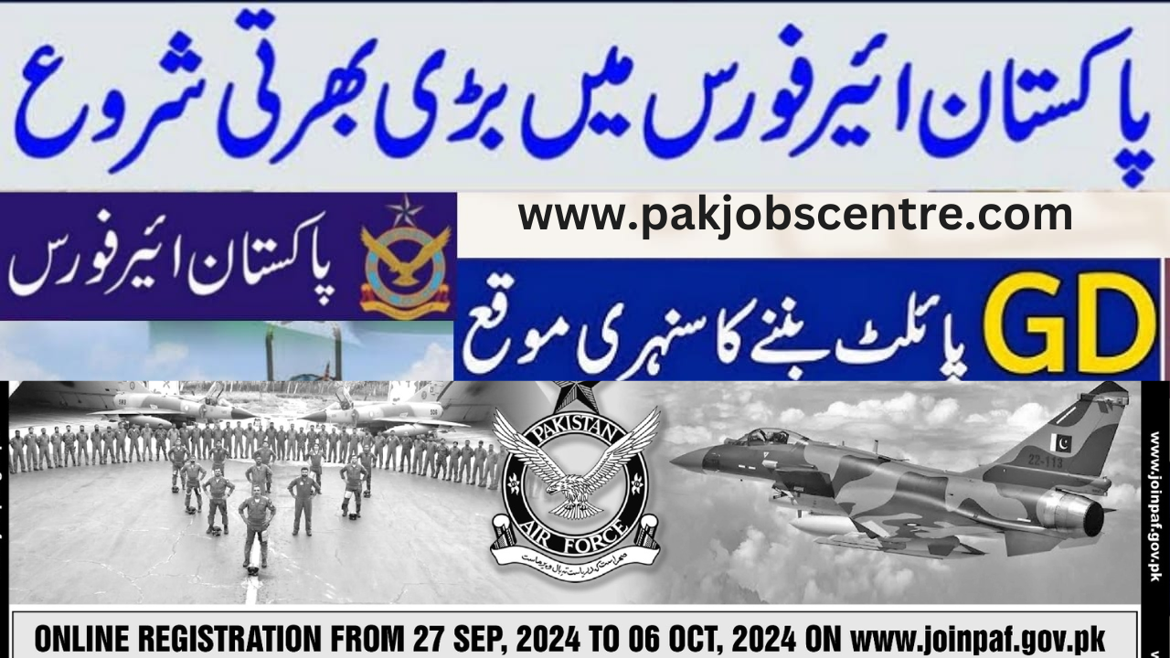 Join PAF Commissioned Officers GD (P)Online Apply