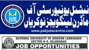 NUML Jobs 2024 Online Apply