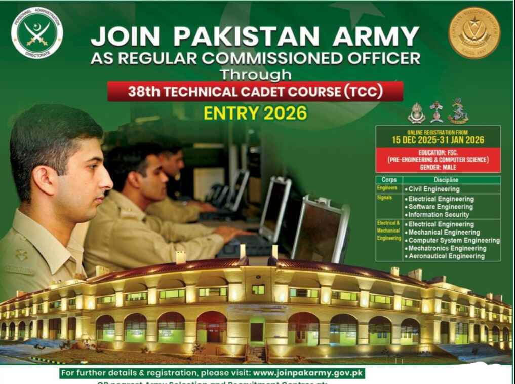Join Pak Army as Regular Commissioned Officer-2026