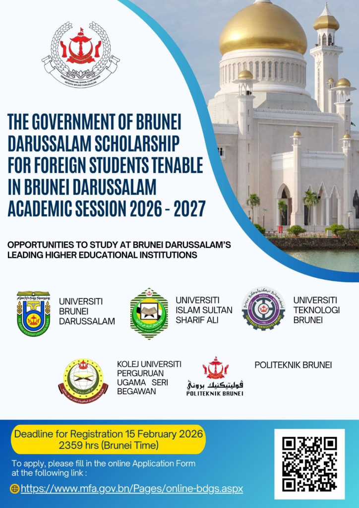 Government of Brunei Darussalam Scholarship 2026-2027