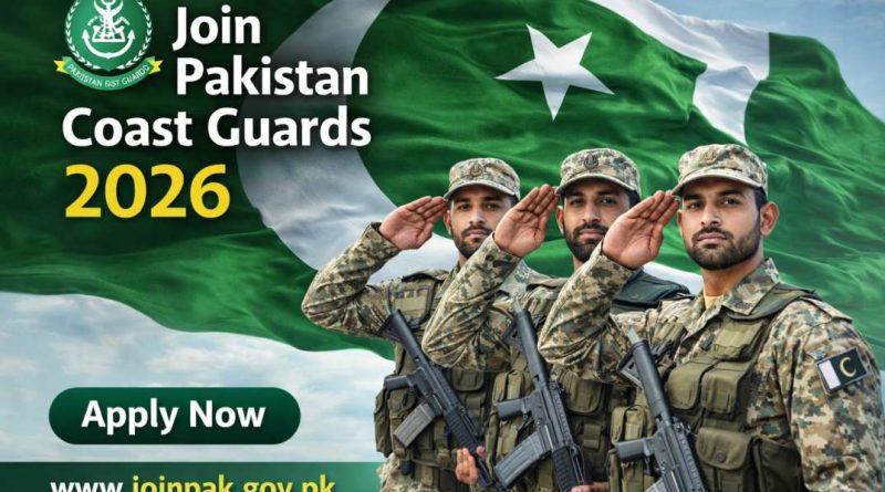 Pakistan Coast Guards Jobs 2026 Soldier Recruitment Advertisement